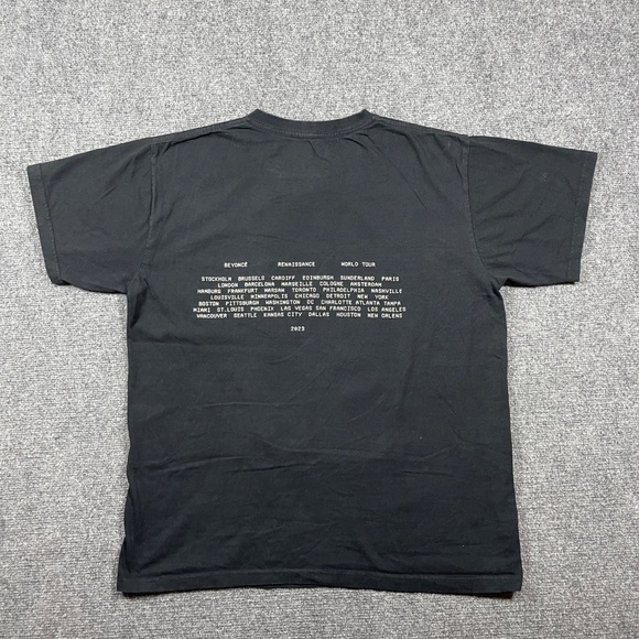 Beyonce Renaissance World Tour 2023 Black T-Shirt Large #1014 - Picture 4 of 9